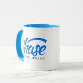 Mug Citation Inspirationnelle Chasser vos rêves (Devant gauche)