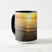 Mug Citation Inspirationnelle Coucher de soleil sur l' (Devant gauche)