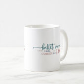 Mug Citation Inspirationnelle de Billet de Hockey sur  (Devant droit)