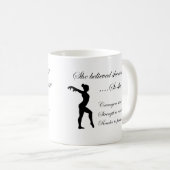 Mug Citation inspirationnelle de la gymnastique (Devant droit)