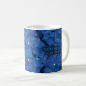 Mug Citation Inspirationnelle d'Hydrangée Bleue Fleurs (Devant droit)