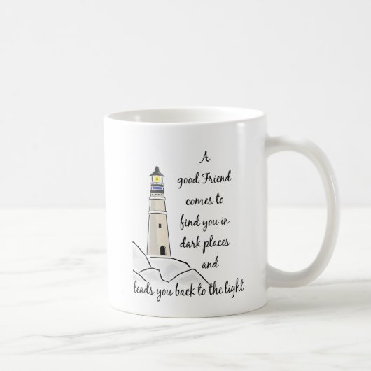 Mug Citation Inspirationnelle du bon ami (Droite)