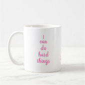 Mug Citation Inspirationnelle Je Peux Faire Des Choses (Gauche)