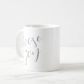 Mug Citation Inspirationnelle minimaliste "Choose Joy" (Devant gauche)