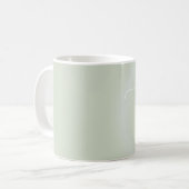 Mug Citation Inspirationnelle moderne Vert S'inspirer (Devant gauche)