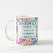 Mug Citation Inspirationnelle, Une femme est comme un (Gauche)