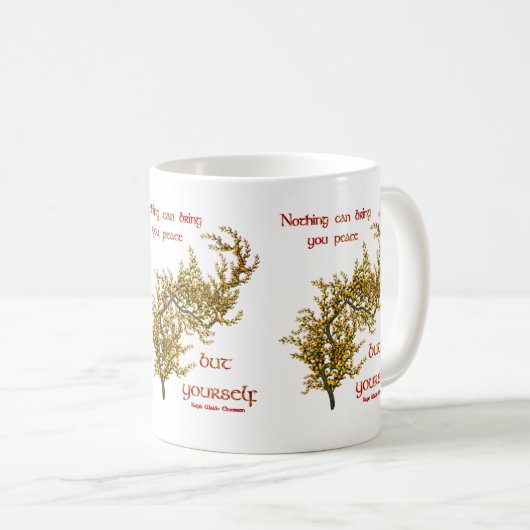Mug Citation inspirée de la paix intérieure (Devant droit)