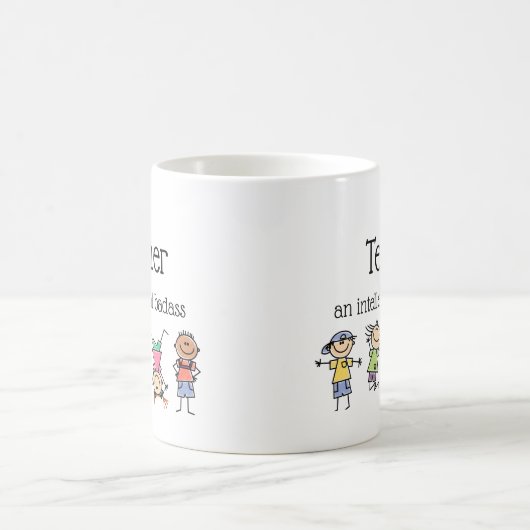 Mug Citation inspirée de l'enseignant d'un Badass inte (Centre)