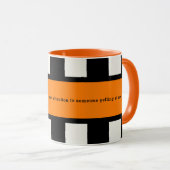 Mug Citation inspirée d'un arbitre de hockey sur glace (Devant droit)