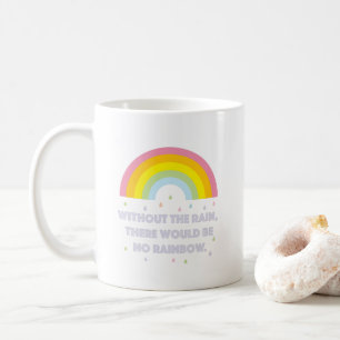 Mug Citation inspirée et de motivation d'arc-en-ciel