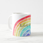 Mug Citation inspirée personnalisée Rainbow (Devant gauche)