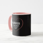 Mug Citation inspirée Soeurs du coeur (Devant gauche)