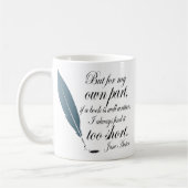 Mug Citation Jane Austen d'amoureux des livres (Gauche)