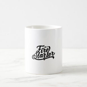 Mug Citation - Je suis un démarreur de feu - brillant