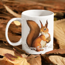 Citation Joyeuse Automne à Tous avec Motif de Écur