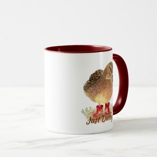 Mug Citation "Just Ducky" (Devant droit)