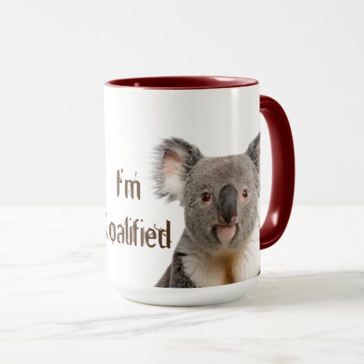 Mug Citation Koalifiée Fun Koala Bear Australien (Devant droit)