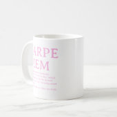 Mug Citation latine Carpe Diem (Devant gauche)
