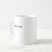 Mug Citation latine Carpe Diem (Devant gauche)
