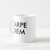 Mug Citation latine Carpe Diem (Devant gauche)