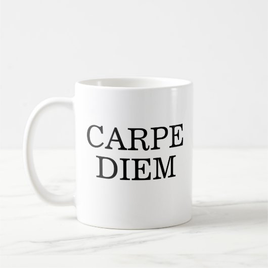 Mug Citation latine Carpe Diem (Gauche)
