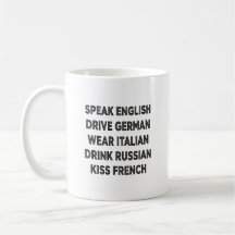 Mug Citation Lifestyle Allemand Conduire Anglais