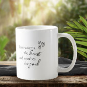 Mug Citation Love Calligraphy Black B&W ID940