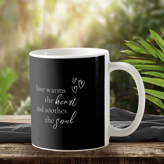 Mug Citation Love Calligraphy White B&W ID940