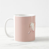 Mug Citation Lunettes de cœur rose (Gauche)