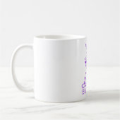 Mug Citation magique violette Unicorn Croire ou nom (Gauche)