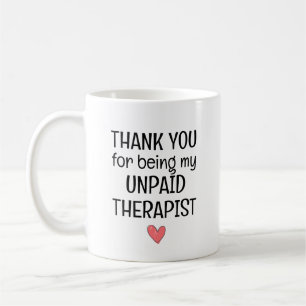 Mug Citation Merci d'être mon thérapeute non payé