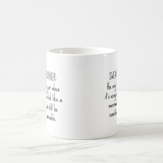 Mug Citation météo drôle (Centre)