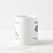 Mug Citation mignonne de bonheur de nuage de pluie (Centre)