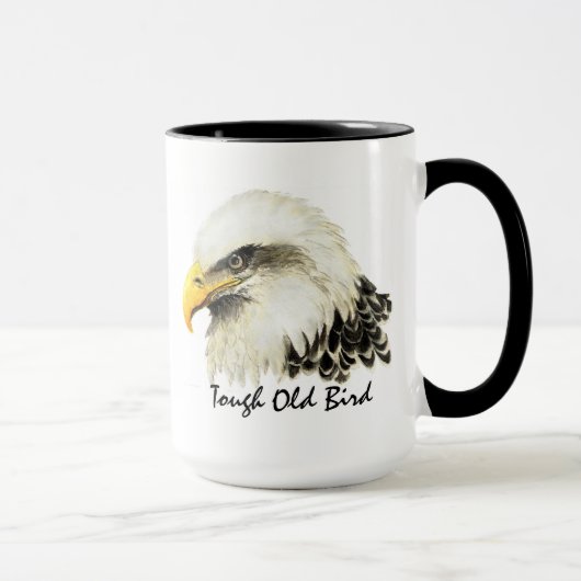Mug Citation militaire de l'aigle à tête blanche robus (Droite)