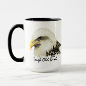 Mug Citation militaire de l'aigle à tête blanche robus (Gauche)