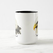 Mug Citation militaire de l'aigle à tête blanche robus (Centre)