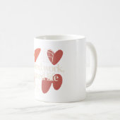 Mug Citation minimale de la Saint-Valentin « Travail p (Devant droit)