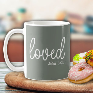 Mug Citation minimaliste de l'amour sage foi