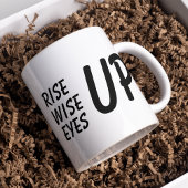 Mug Citation moderne Black Rise Wise Eyes Up