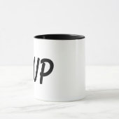 Mug Citation moderne Black Rise Wise Eyes Up (Centre)