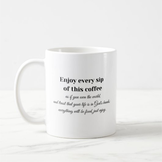 Mug citation motivante (Gauche)