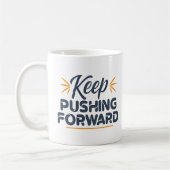 Mug Citation motivante Continuer à aller de l'avant (Gauche)