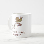 Mug Citation Motivante de Patience Escargot Mignon (Devant gauche)
