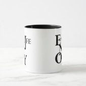 Mug Citation motivante sur la vie (Centre)