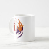 Mug Citation Motivation de la résistance au feu intern (Devant gauche)