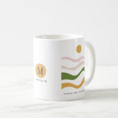 Mug Citation motivationnelle Abstraite Prenez la route (Devant droit)