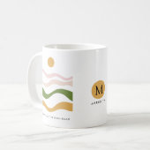 Mug Citation motivationnelle Abstraite Prenez la route (Devant gauche)