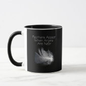Mug Citation Motivationnelle de la plume d'ange (Gauche)