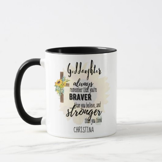 Mug Citation motivationnelle de l'adolescent GODDAUGHT (Gauche)