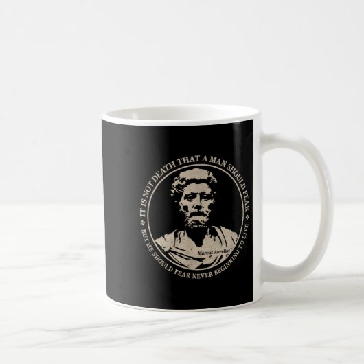 Mug Citation Motivationnelle De Marcus Aurelius Sur La (Droite)